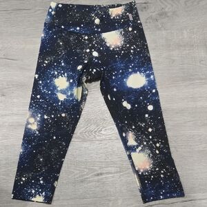 Stellar Kids Galaxy Capri Gym Leggings Small